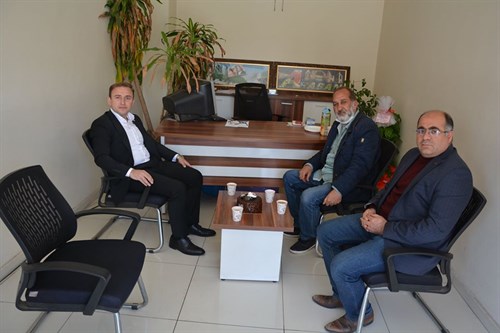 KAYMAKAMIMIZ MUTLU'DAN ANADOLU AJANSI TEMSİLCİSİNE ZİYARET.